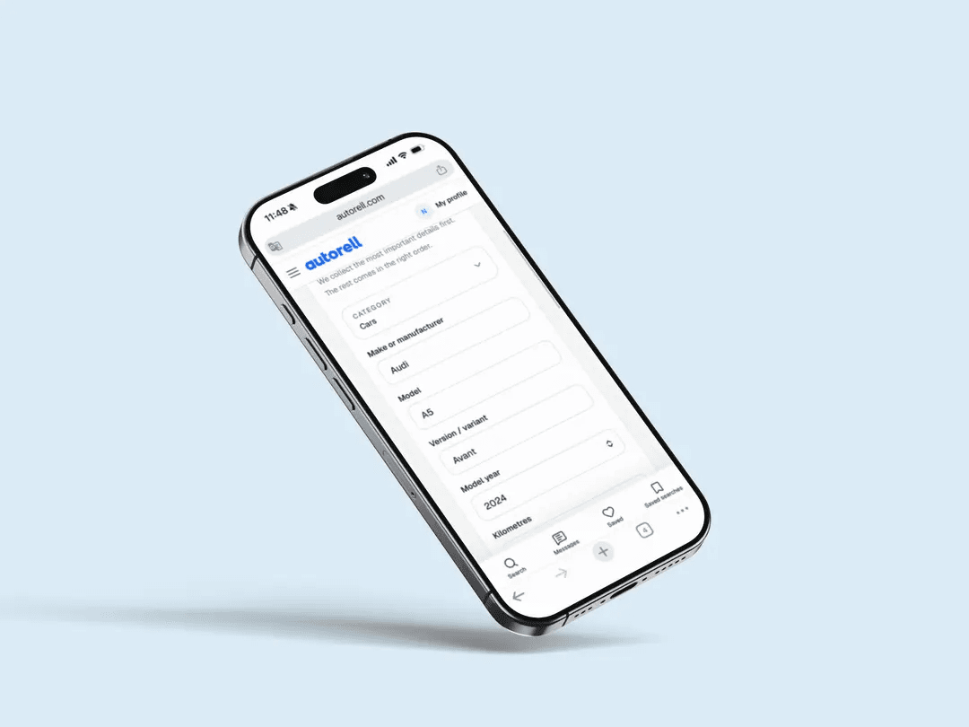 Create a vehicle listing from your phone